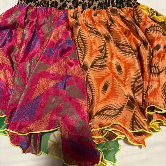 Mini Multicolor Patterned Skirt - Picture 6 of 6